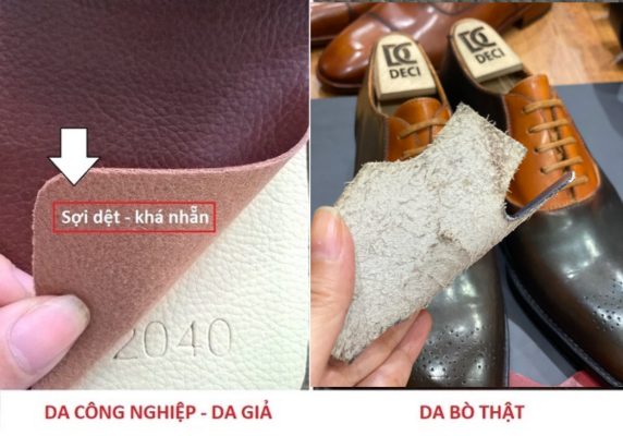 cach phan biet giay da that va giay da gia