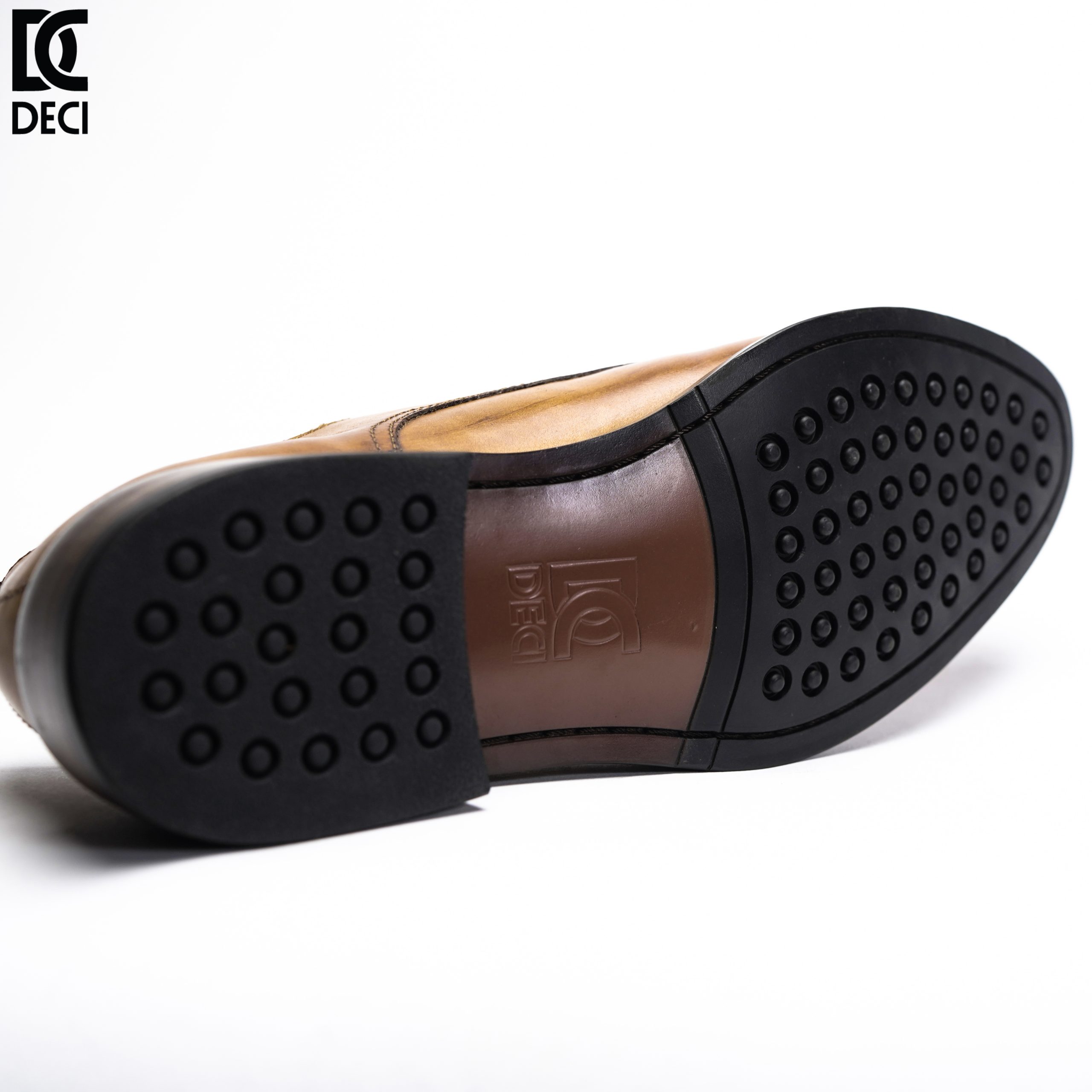 Giày Da Nam - Monkstrap - Brogue 9 Nâu - Mũi Tròn - Ảnh 6