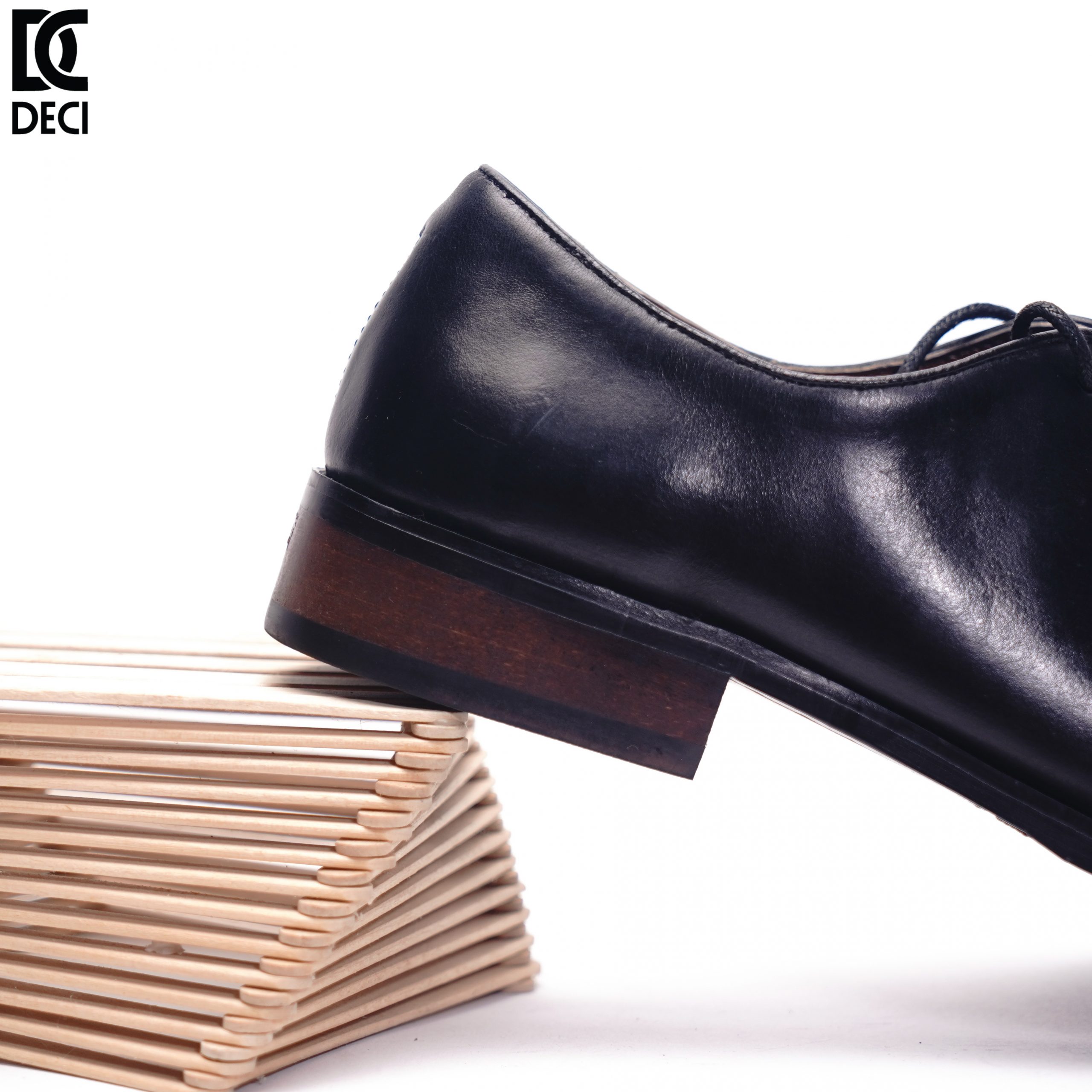 Giày Tây Nam Oxford Cao Cấp DECI_BROGUE 2 Đen - Ảnh 4